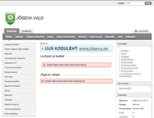 Tablet Screenshot of jogevavv.ee